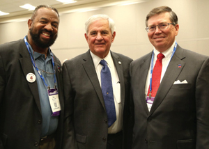 Ron Crier, Jimmie Don Aycock and Jim Rice.  Photo by Champion of Education.