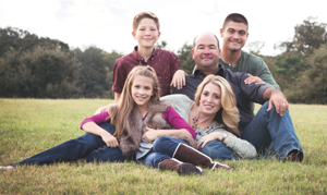 The Bronsell Family: Cody, Chris, Ty, Hannah and Mandi.