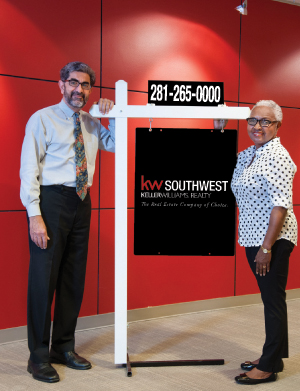 KW Southwest agents Al Khatri and Judy Burfict. Photo by Nesossi Studios.