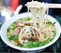 Pho, Vietnamese noodle soup.