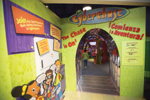 The Cyberchase – The Chase Is On! exhibit takes kids on a virtual math adventure. 