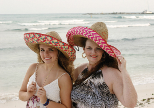 Kassidi and Patti Kaminski in sombreros. Who wore it best? Your vote. 