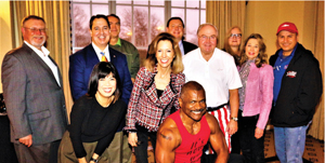 Members of the Exchange Club of Sugar Land and Child Advocates of Fort Bend Nick Landoski, Duyen Le, Carlos Perez, Scott McClintic, Ruthanne Mefford, Kevin Barker, Rod White, Jim Lockwood, Leslie Woods, Jaime Williams and Ray Aguilar.  Photo courtesy of Gregory Kramer. 