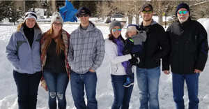 The Icenhower family:  Kim Icenhower, Kirsten Janik, Brian, Kirsten, Wyatt, Asher and Scott Icenhower.