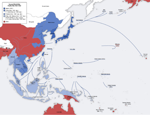 Blue areas controlled by Japan on June 4th, 1942. Photo from https://commons.wikimedia.org.